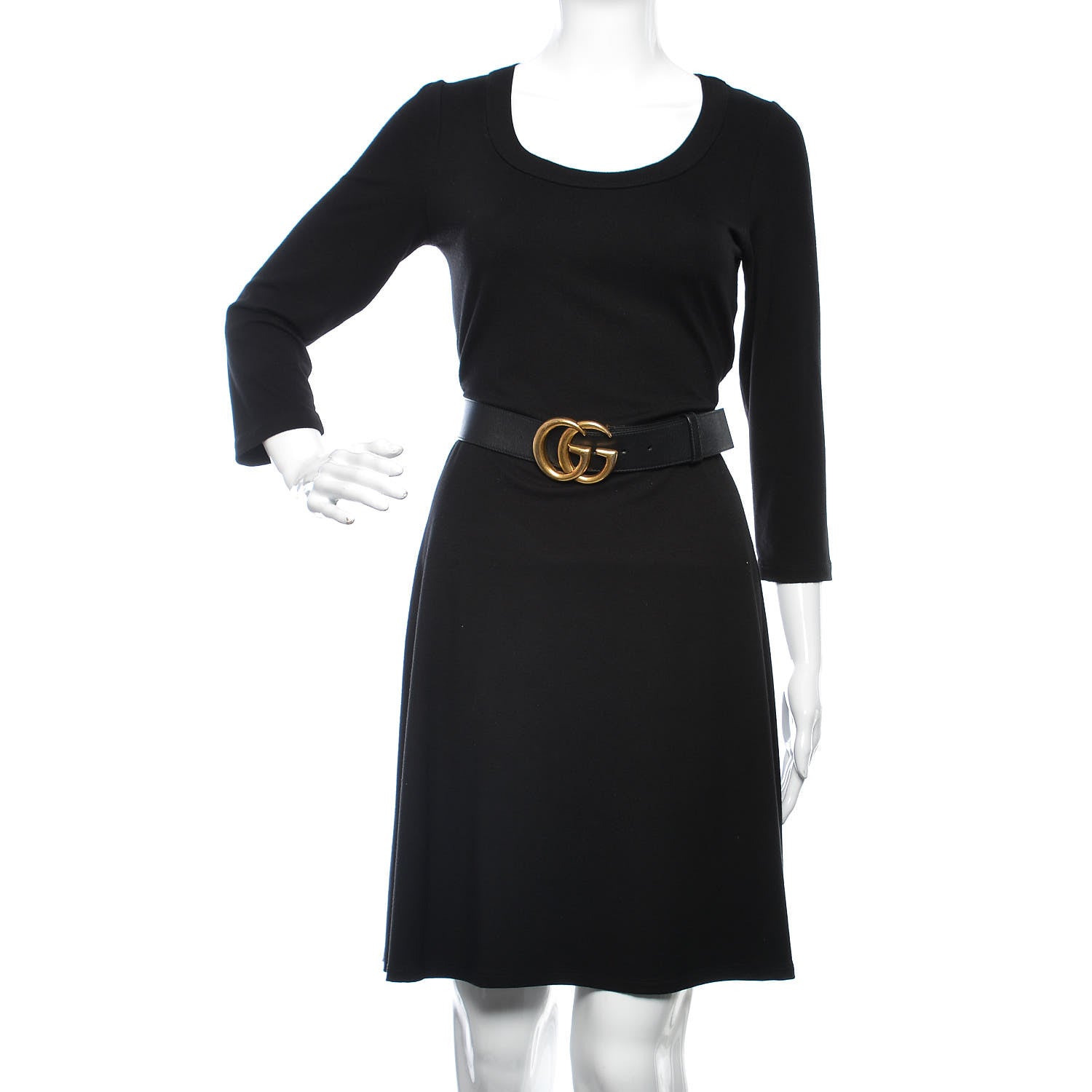 Gucci Calfskin Double G 40mm Belt 85 34 Black 2 of 7