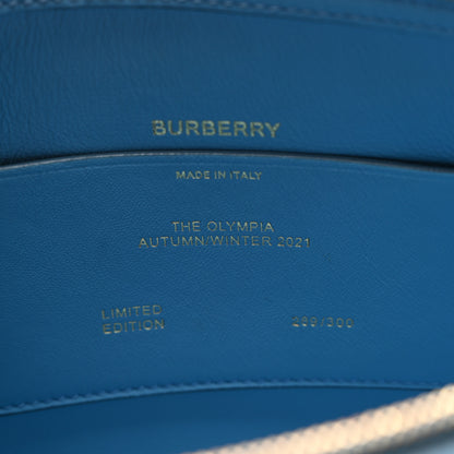 Burberry Lambskin Small Olympia Chain Shoulder Bag Pale Blue 7 of 9