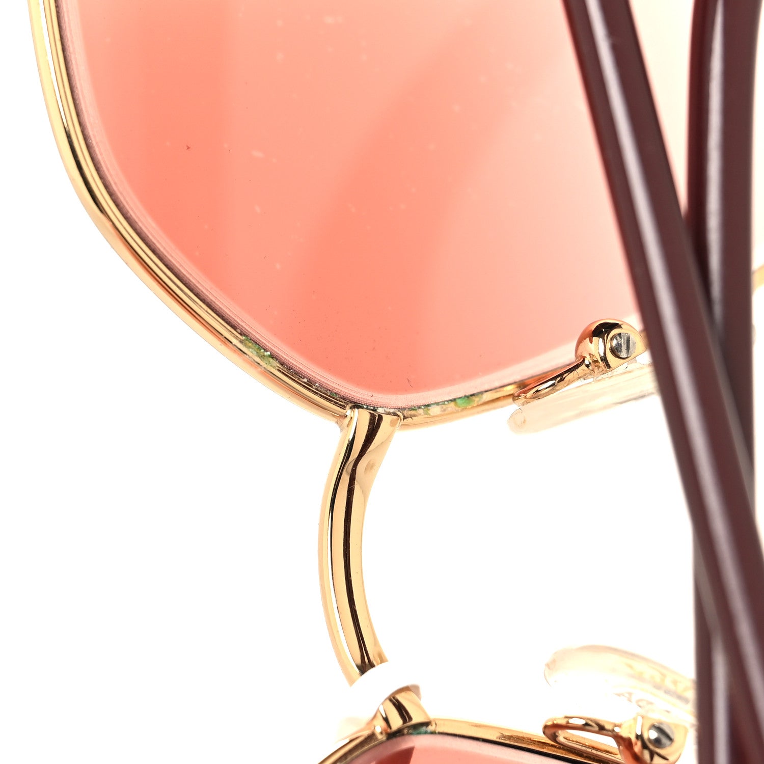 Prada Metal Sunglasses SPR 52W Brown Gold 7 of 7