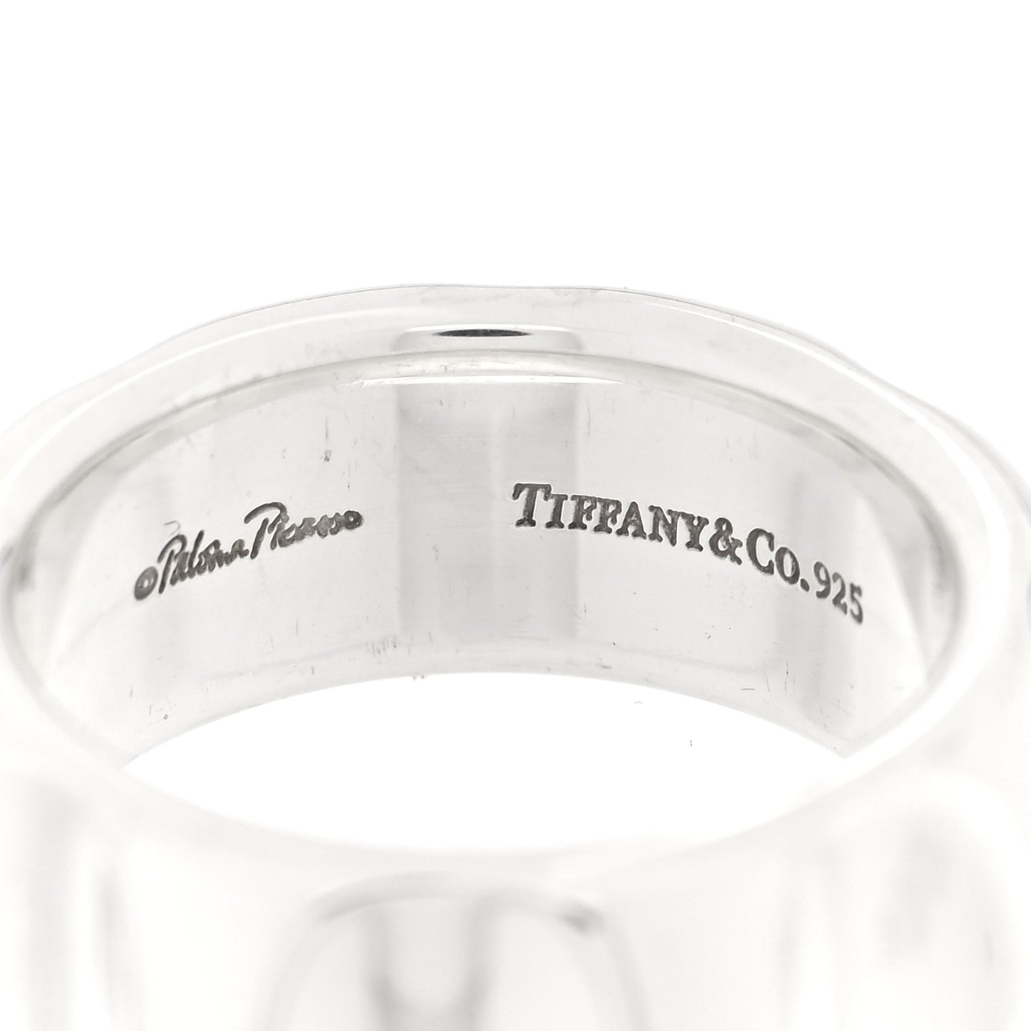 Sterling Silver Wide Paloma's Groove Ring 54 7