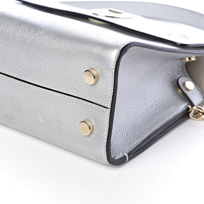 Christian Dior Metallic Grained Calfskin Mini Diorever Flap Silver 15 of 16