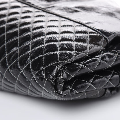Chanel Vinyl Quilted Melrose Degrade Tote Black 9 of 9