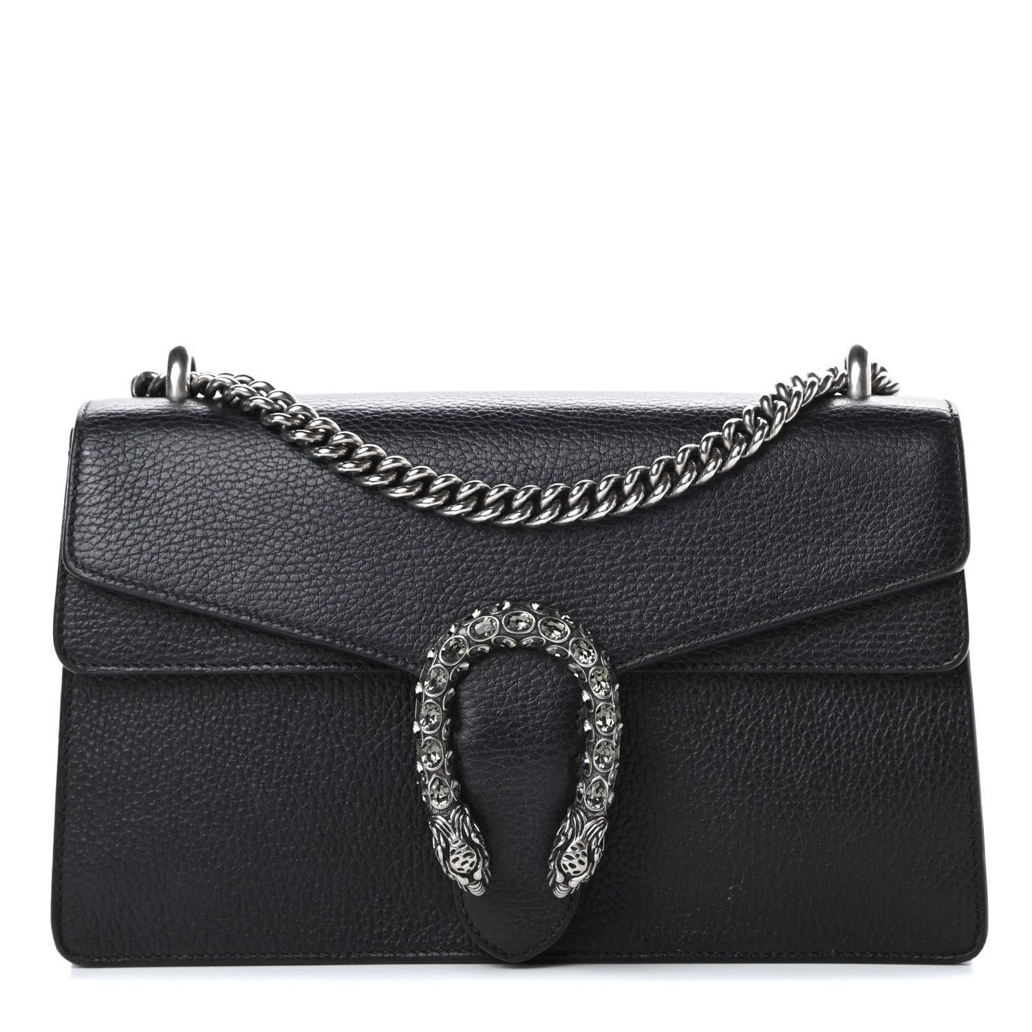 Gucci Pebbled Calfskin Small Dionysus Shoulder Bag Black 1 of 15