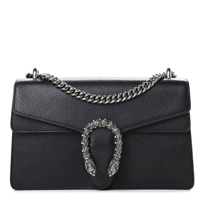 Gucci Pebbled Calfskin Small Dionysus Shoulder Bag Black 1 of 15