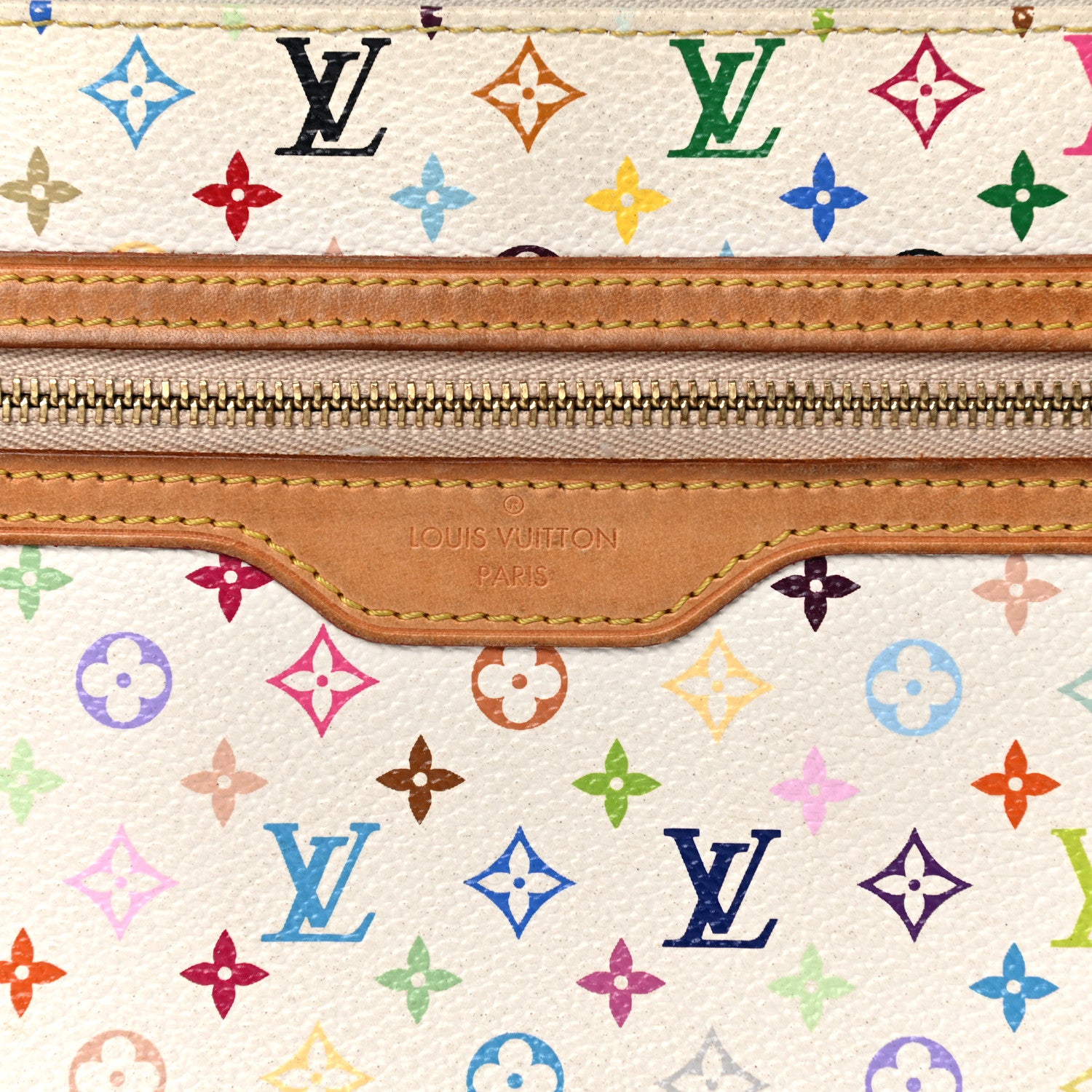 Louis Vuitton Monogram Multicolor Pochette Plate GM White 12 of 14