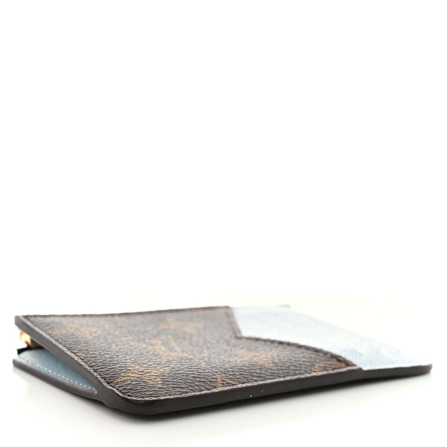 Monogram Zipped Romy Card Holder Olympe Blue