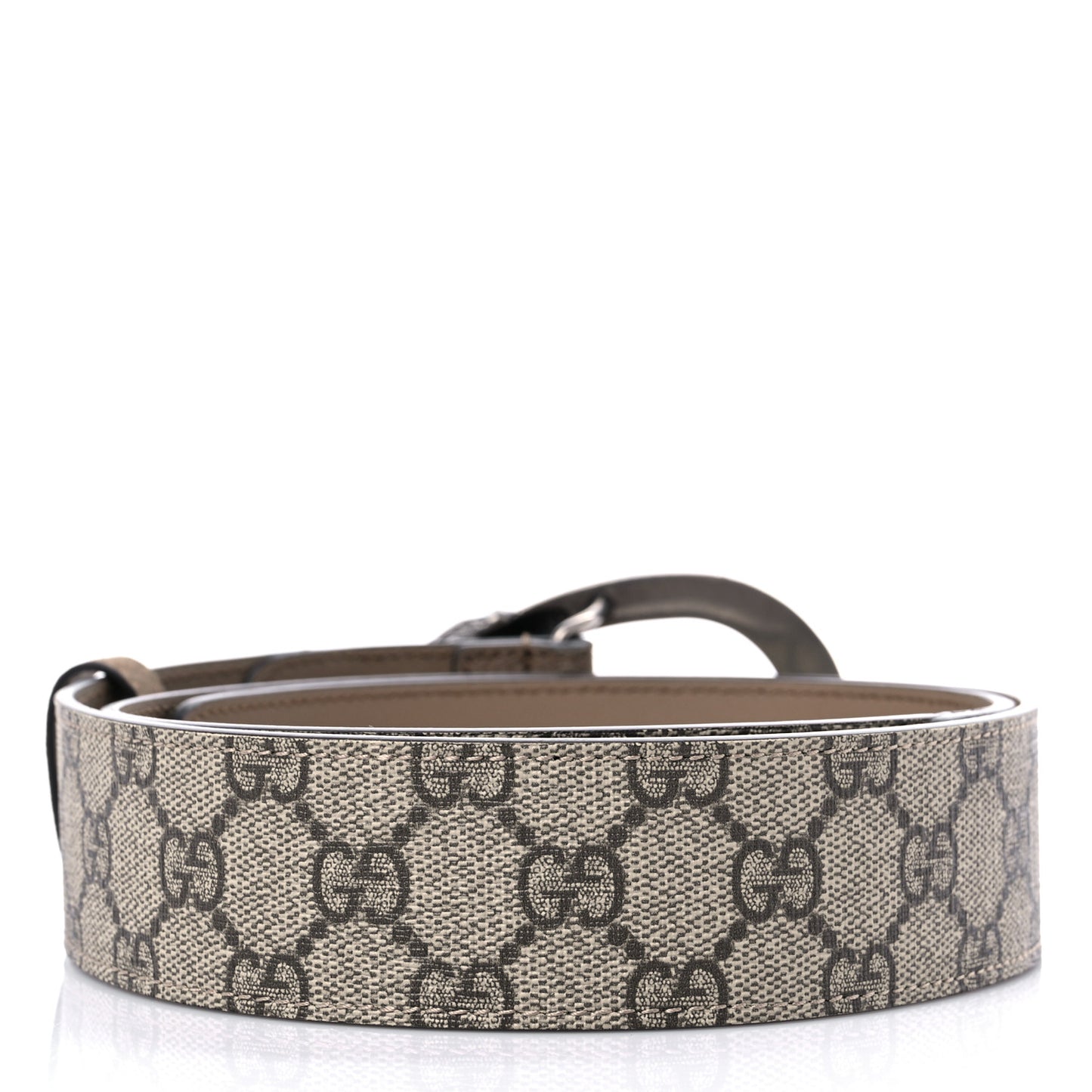 GG Supreme Monogram Suede Dionysus 40mm Belt 90 36 Beige Taupe