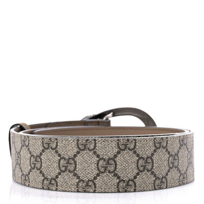 Gucci GG Supreme Monogram Suede Dionysus 40mm Belt 90 36 Beige Taupe 2 of 4