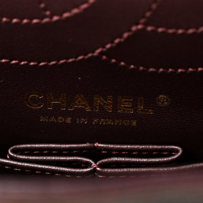 Chanel Aged Calfskin Quilted 2.55 Reissue 225 Flap Dark Burgundy 6 of 10