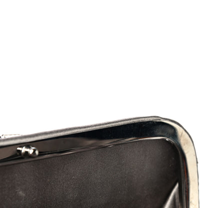 Prada Satin Embellished Framed Bag Fumo 15 of 15