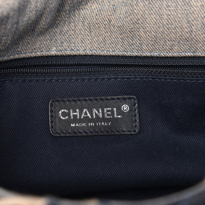Chanel Denim Patchwork Paris Dallas Single Flap Blue 6 of 9