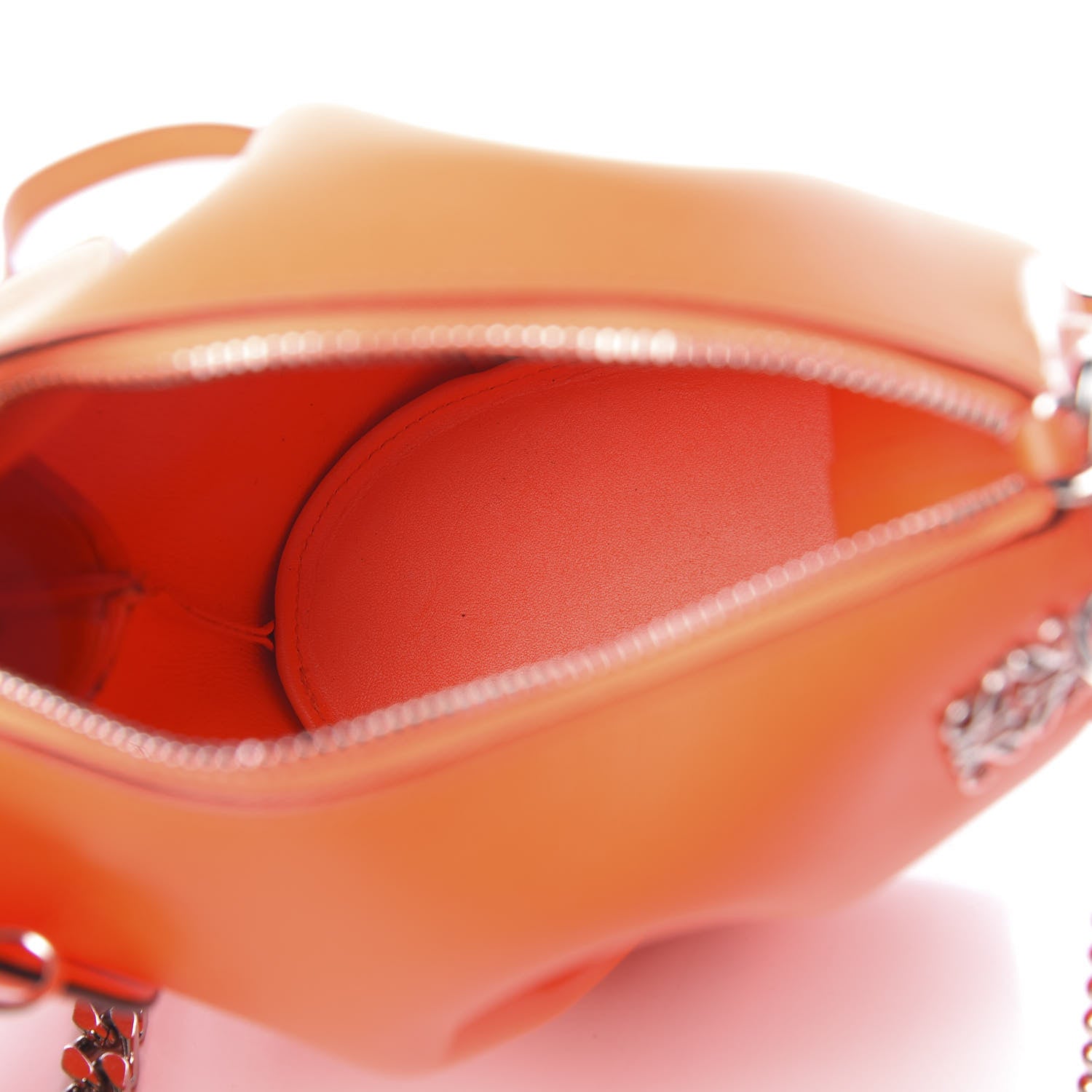 Loewe Calfskin Mini Punk Elephant Crossbody Bag Orange 5 of 10