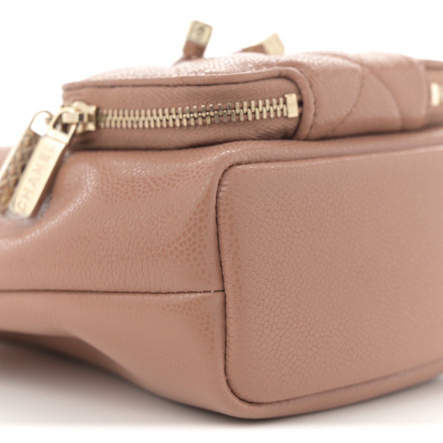 Chanel Shiny Grained Calfskin Quilted Mini Clutch With Chain Brown 9 of 11