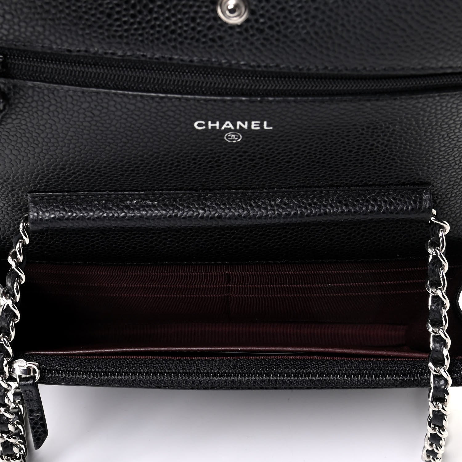 Chanel Caviar Quilted Wallet On Chain WOC Black 4 of 5