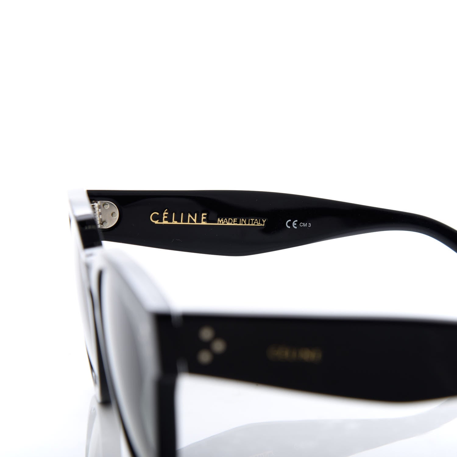 Celine Thin Preppy Sunglasses CL 41049/S Black 5 of 7