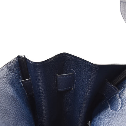 Hermes Taurillon Clemence Birkin 40 Bleu De Prusse 10 of 41