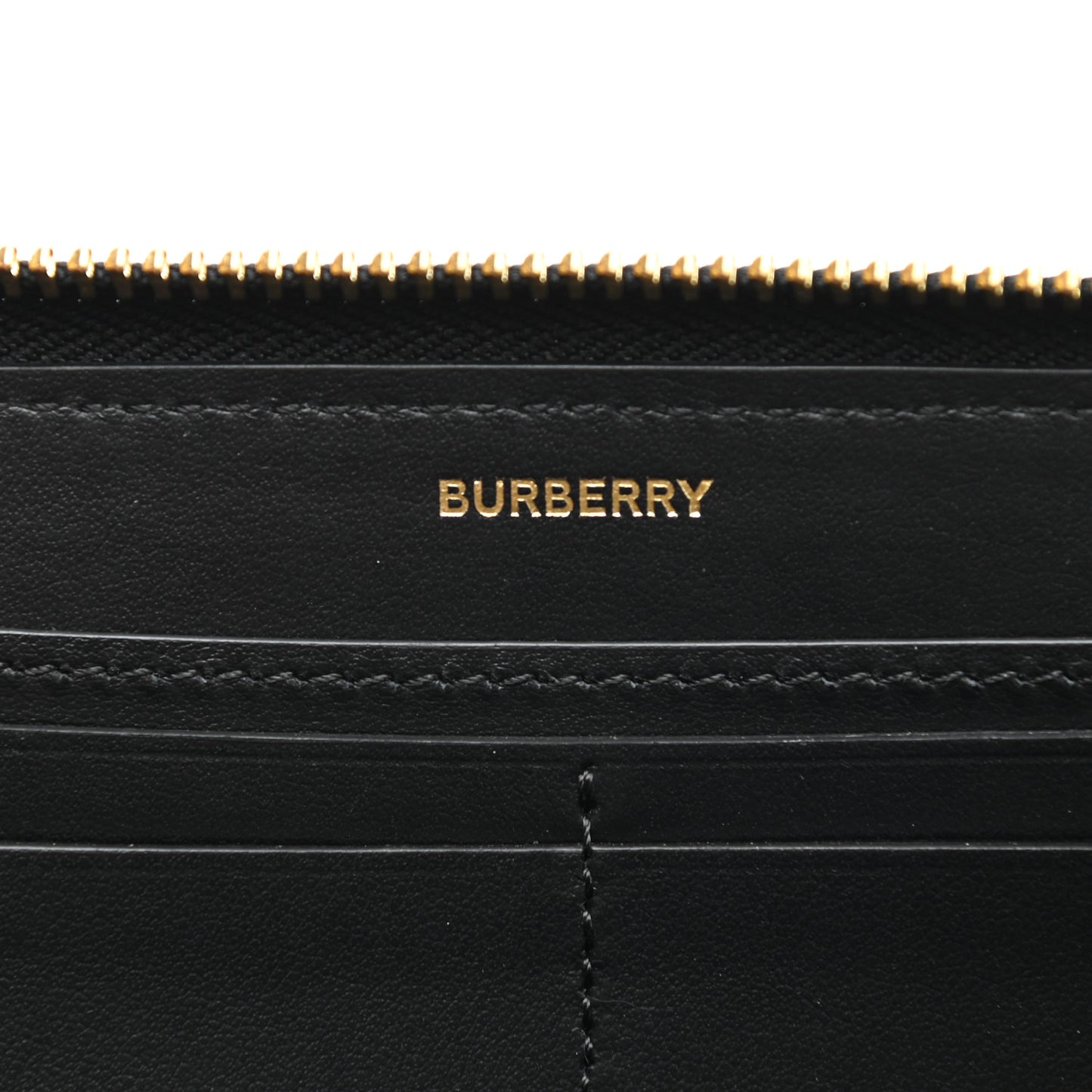 Calfskin Embossed Monogram Zip Around Wallet Black