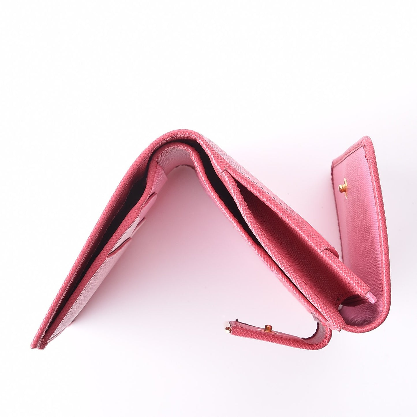 Saffiano Multicolor Compact Wallet Peonia Begonia
