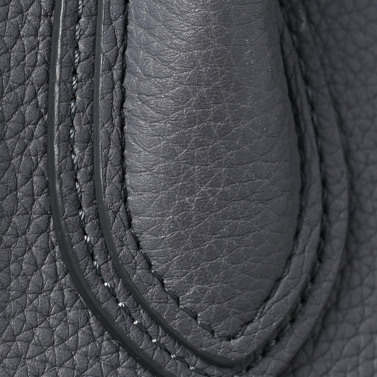 Drummed Calfskin Nano Luggage Kohl