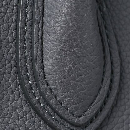 Celine Drummed Calfskin Nano Luggage Kohl 12 of 12