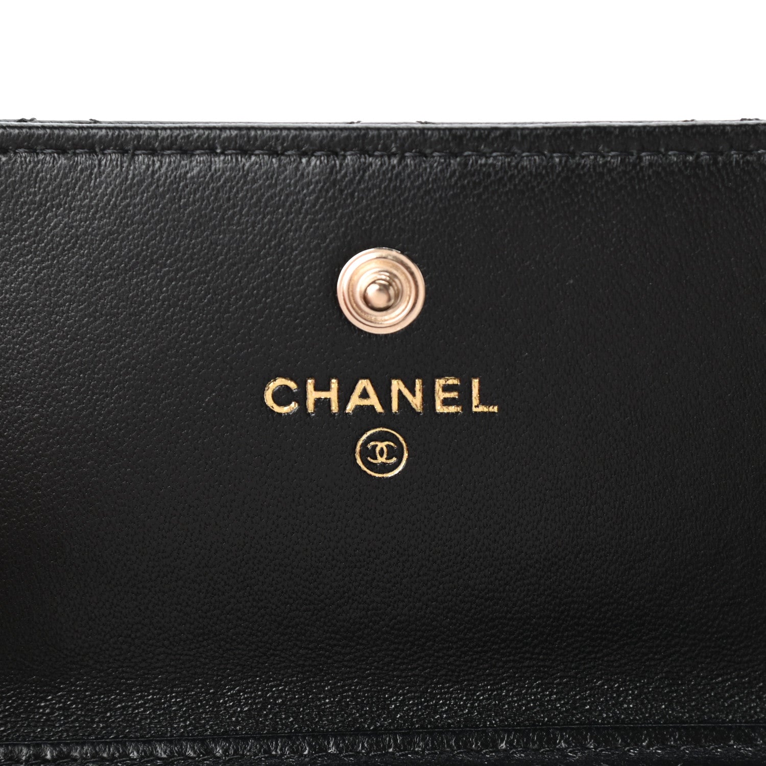 Chanel Lambskin Quilted My Chanel Lady Card Holder On Chain Black 6 of 10