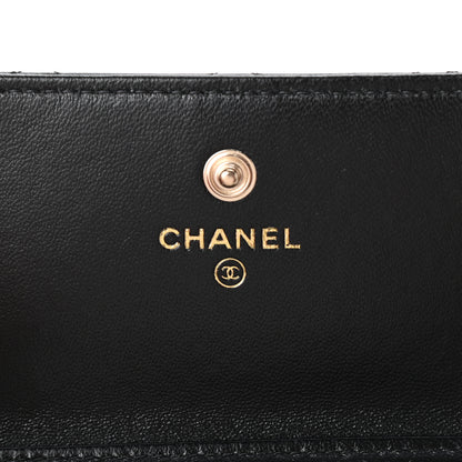 Chanel Lambskin Quilted My Chanel Lady Card Holder On Chain Black 6 of 10
