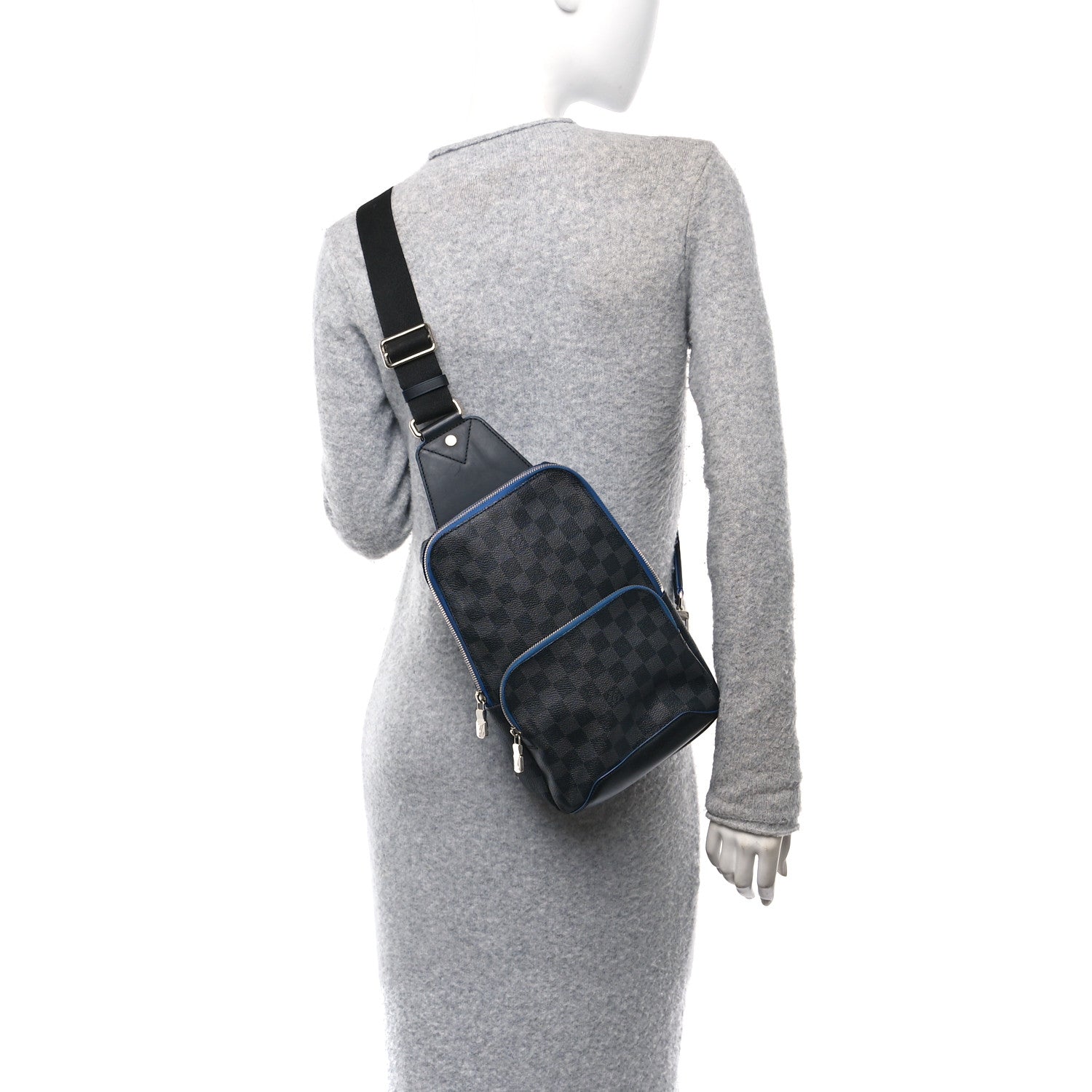 Louis Vuitton Damier Graphite Avenue Sling Backpack Blue 2 of 9