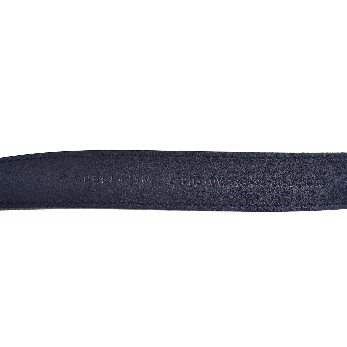 Calfskin Sylvie Stripe Torchon Double G 20mm Belt 95 38 Maritime Hibiscus Red Mystic White