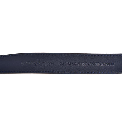 Gucci Calfskin Sylvie Stripe Torchon Double G 20mm Belt 95 38 Maritime Hibiscus Red Mystic White 4 of 4