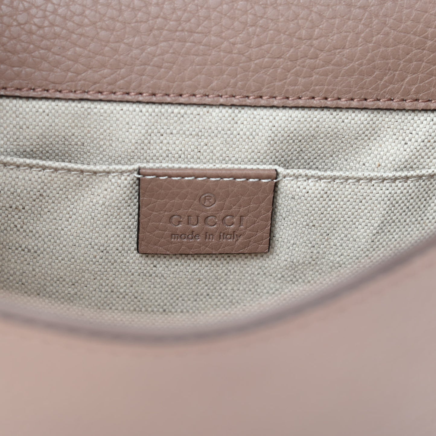 Calfskin Mini Pearly GG Marmont Top Handle Bag Antique Rose