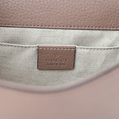Gucci Calfskin Mini Pearly GG Marmont Top Handle Bag Antique Rose 7 of 11