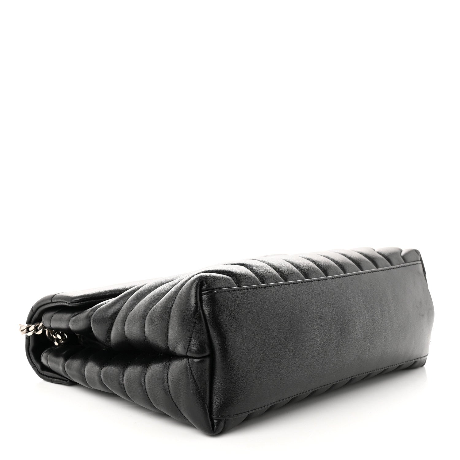 Saint Laurent Calfskin Y Quilted Monogram Medium Loulou Chain Satchel Black 4 of 10