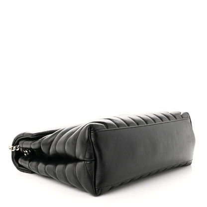 Saint Laurent Calfskin Y Quilted Monogram Medium Loulou Chain Satchel Black 4 of 10
