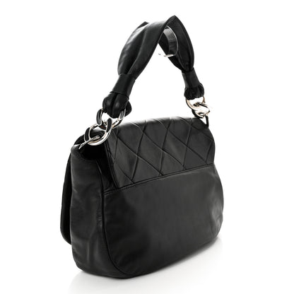 Chanel Lambskin Quilted Enamel CC Pillow Soft Flap Black 3 of 15