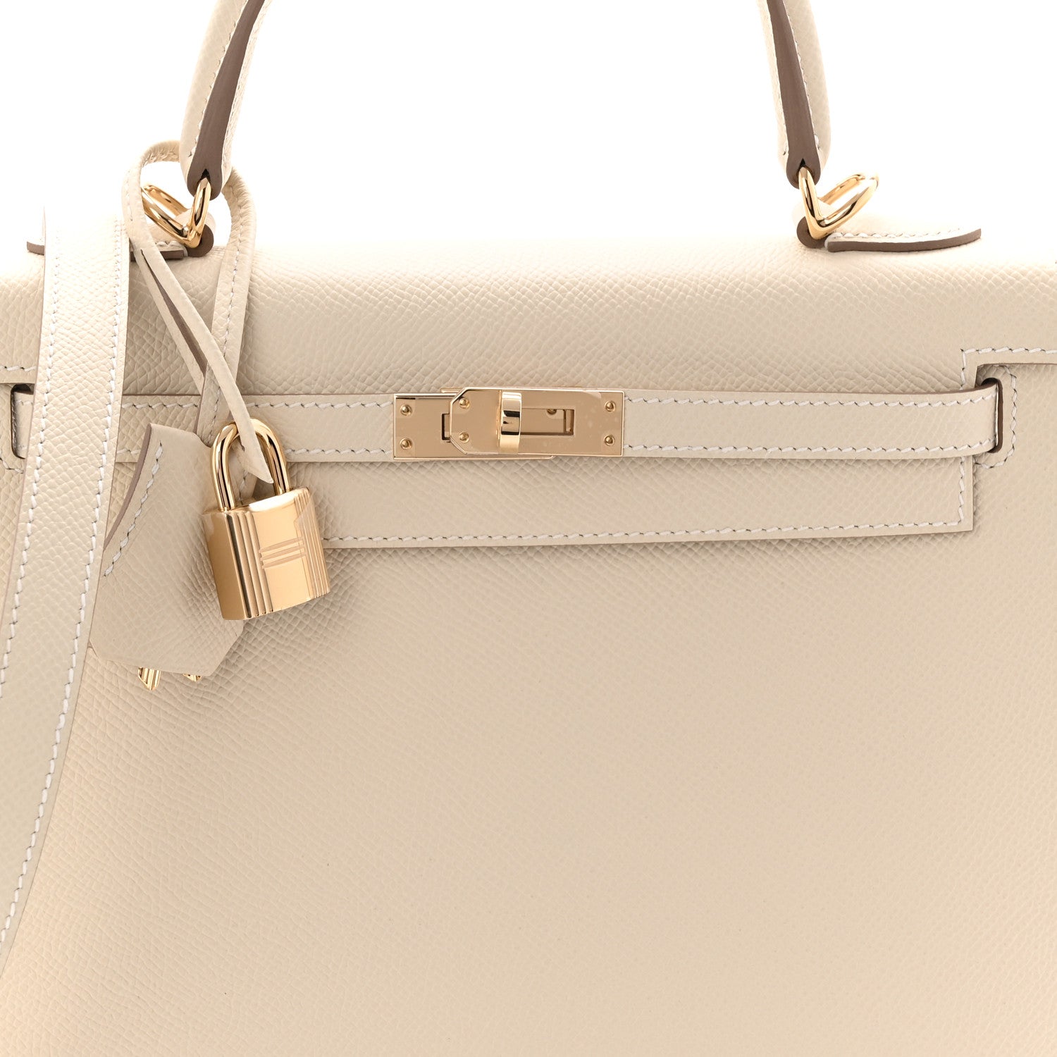 Hermes Epsom Kelly Sellier 25 Craie 14 of 21