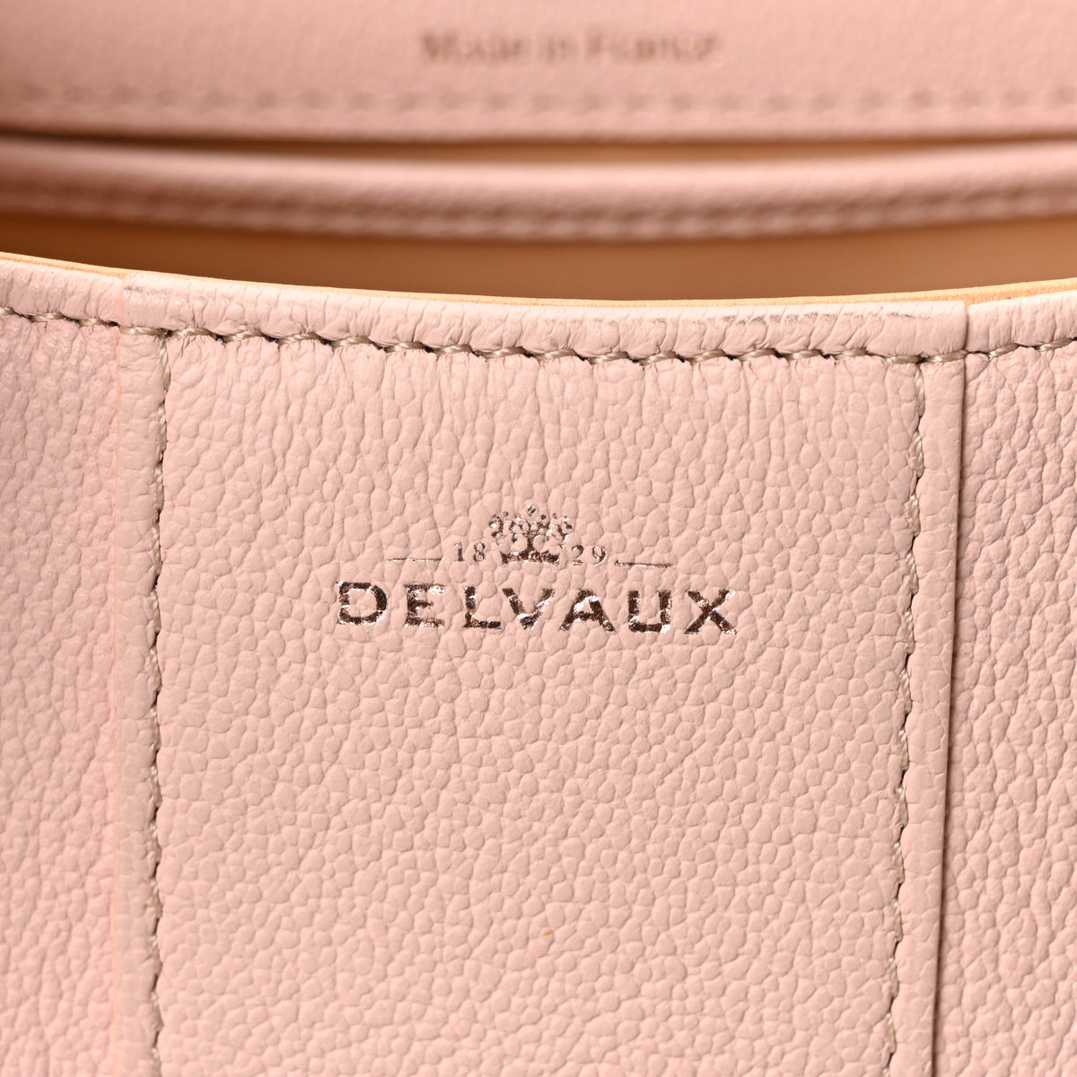 Grained Rodeo Calfskin Mini Brillant Satchel Nude