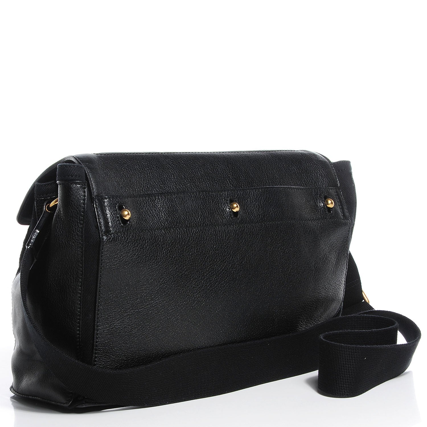 Saint Laurent Calfskin Muse Two Messenger Black 3 of 7