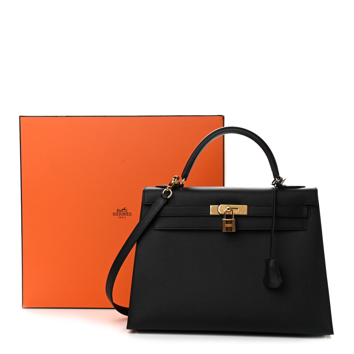 Hermes Epsom Kelly Sellier 32 Black 11 of 11