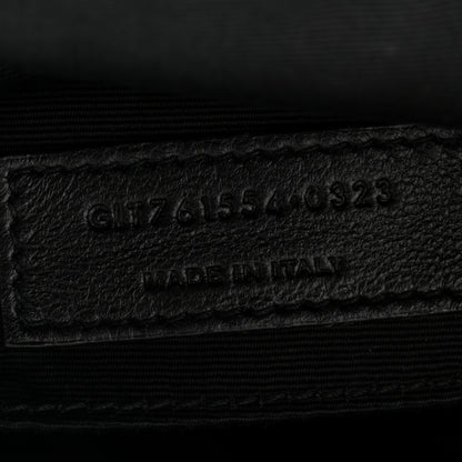 Saint Laurent Calfskin Matelasse Monogram Lou Camera Bag Black 7 of 10