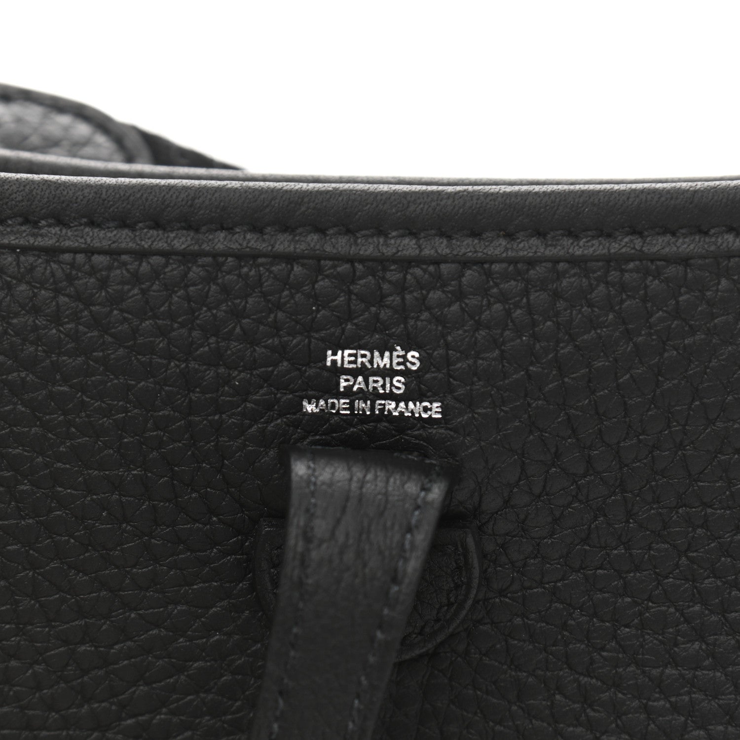 Hermes Taurillon Clemence Evelyne TPM Black 6 of 11