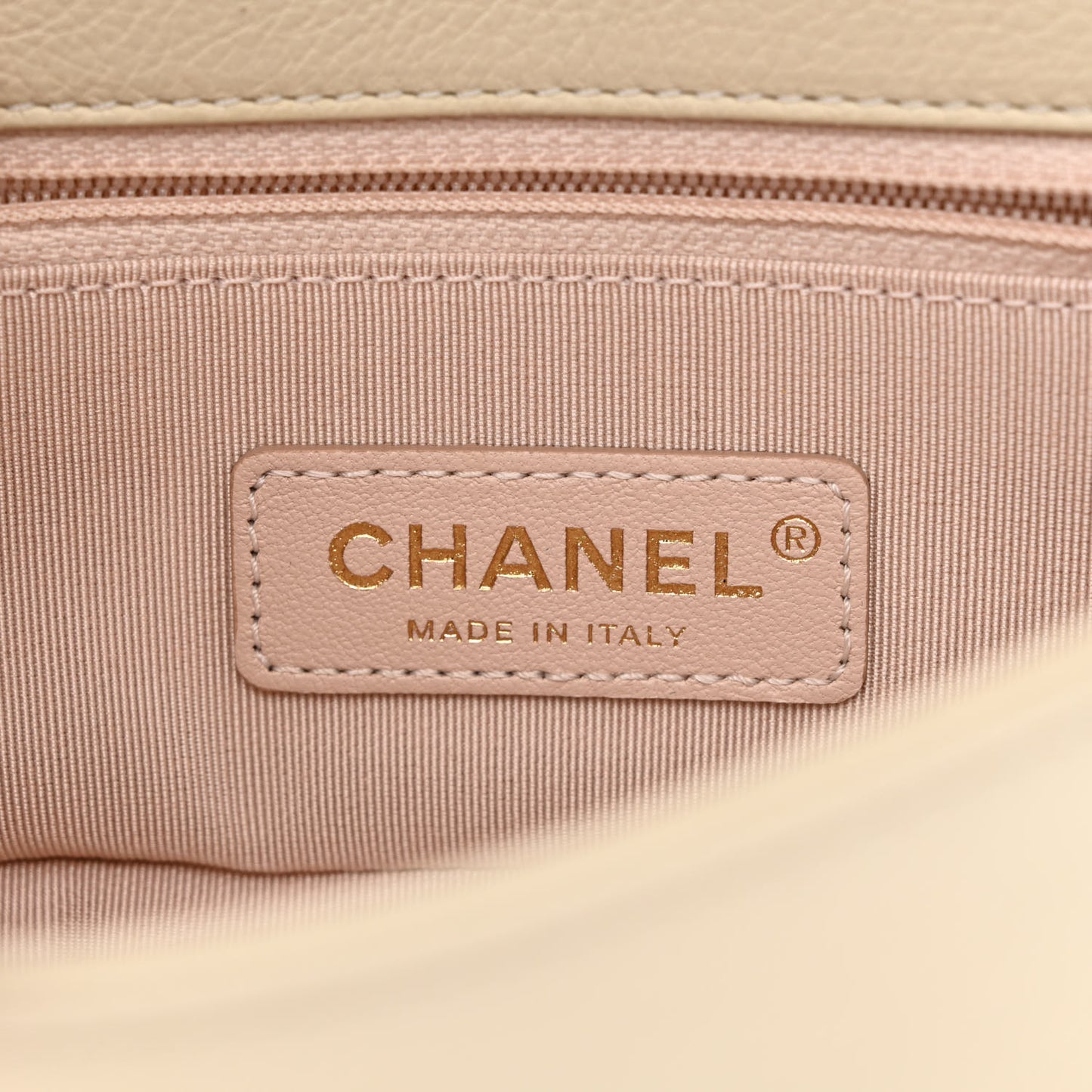 Caviar Quilted Mini Studded Flap White