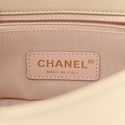 Chanel Caviar Quilted Mini Studded Flap White 6 of 13