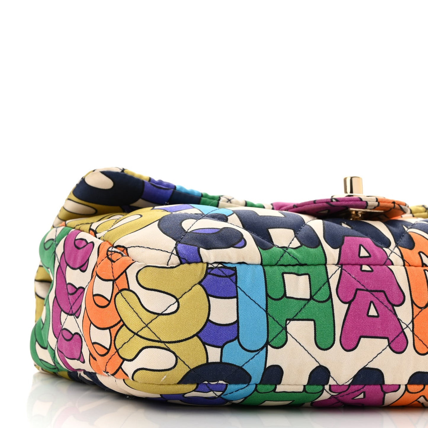 Printed Silk CC Small Single Flap Multicolor
