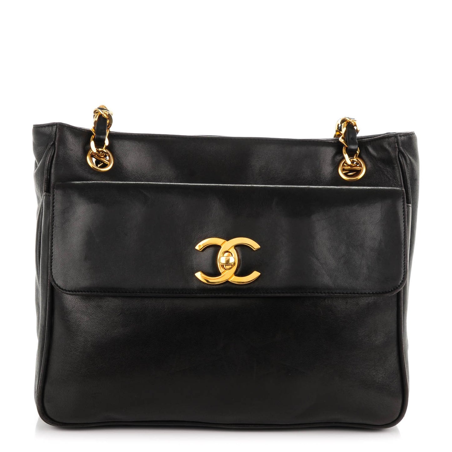 Lambskin Shoulder Bag Black