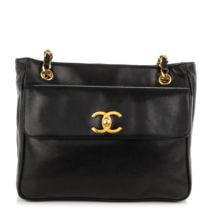 Chanel Lambskin Shoulder Bag Black 1 of 8