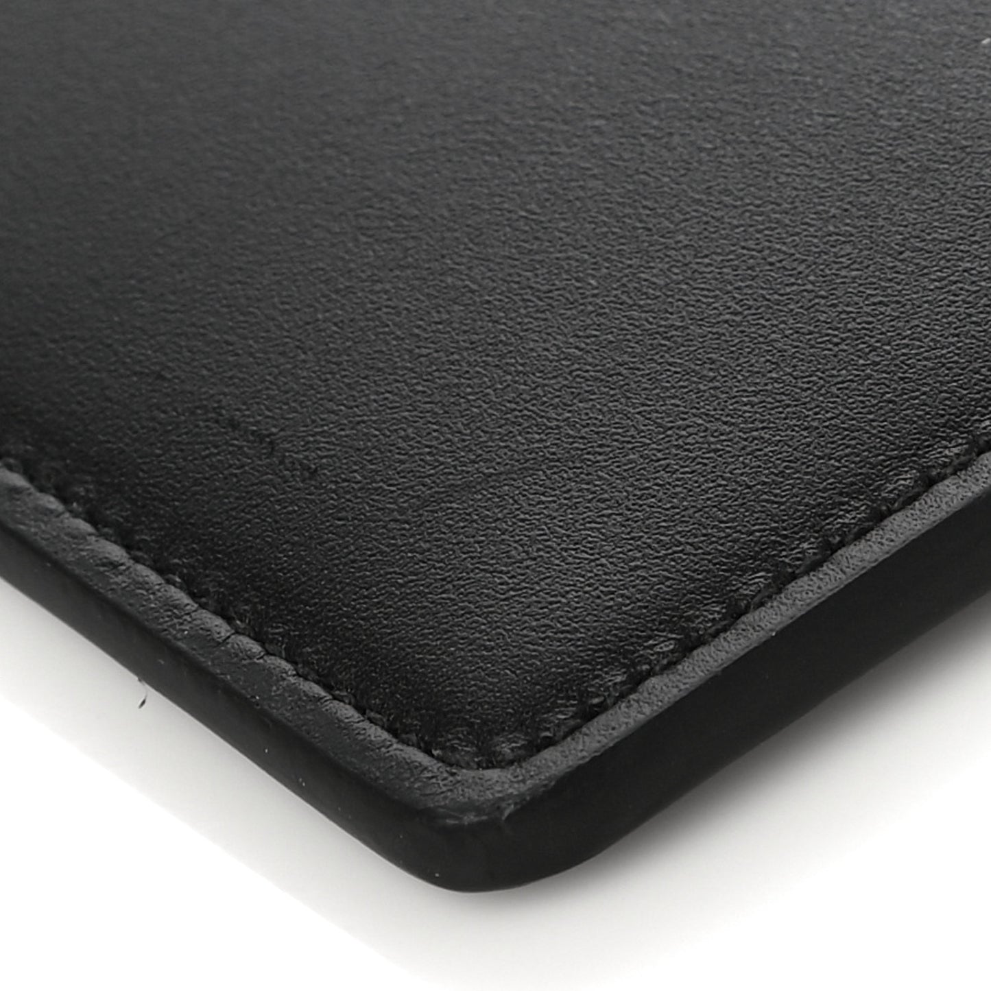 Calfskin GucciGhost Life is Gucci Zip Pouch Black