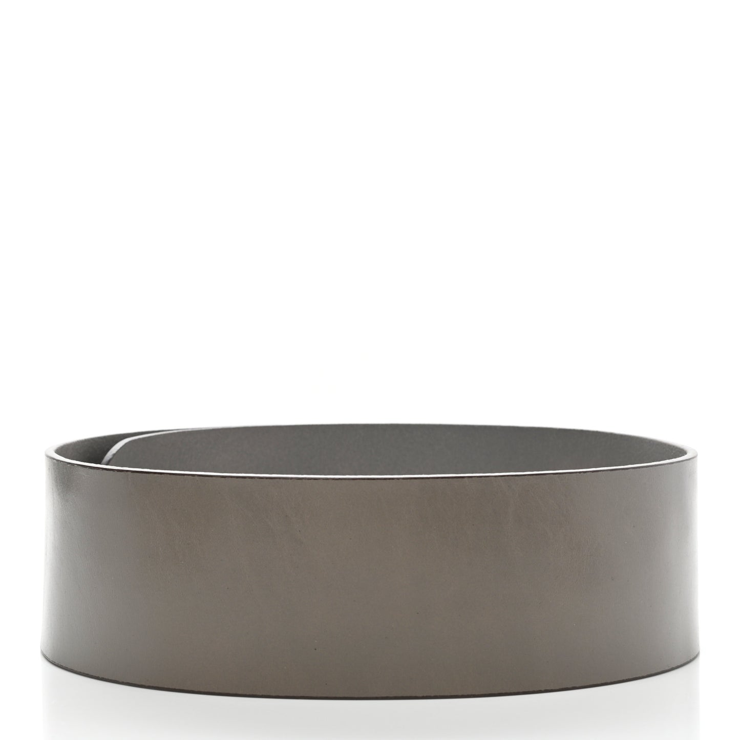 Calfskin Horsebit Wide Belt 80 32 Grey