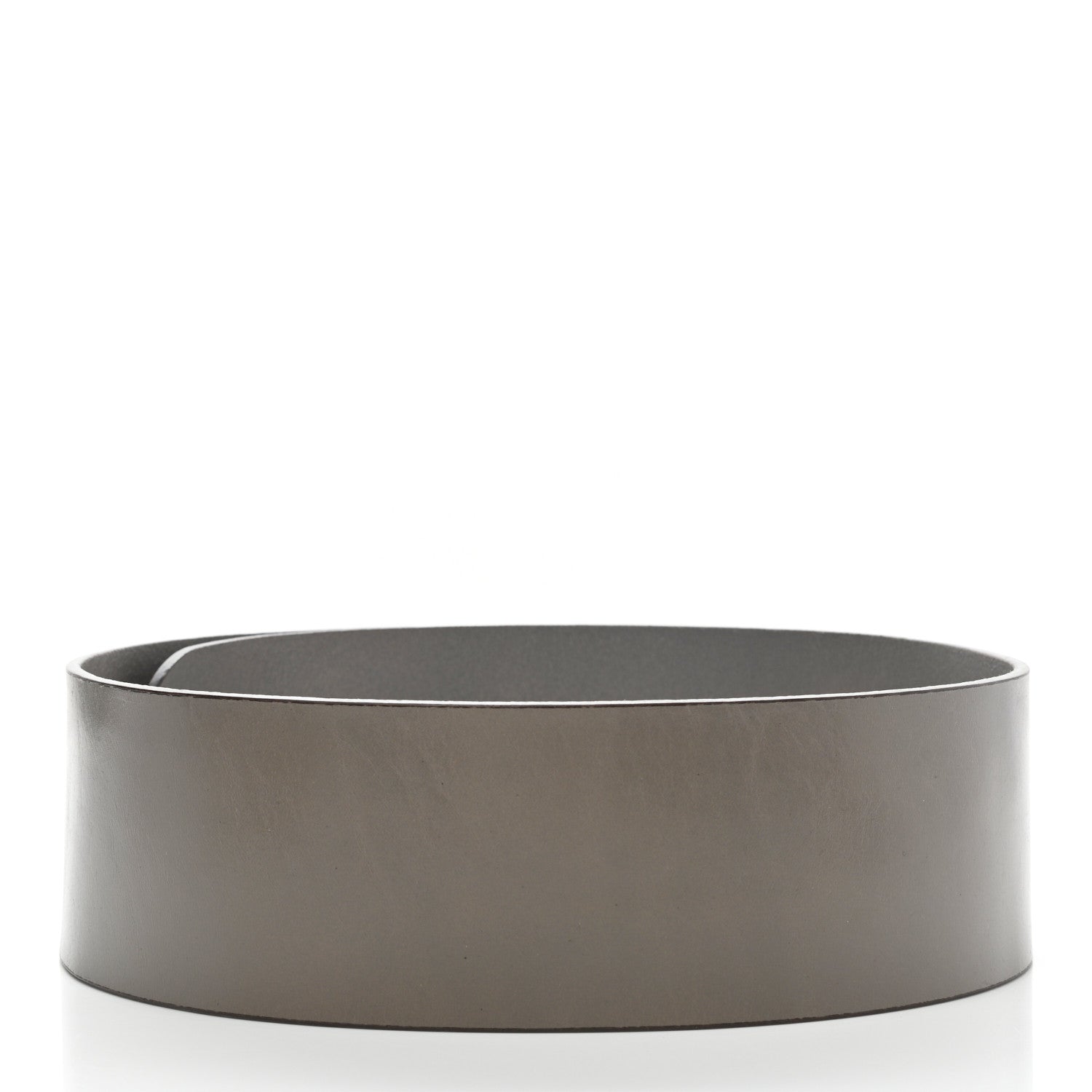 Gucci Calfskin Horsebit Wide Belt 80 32 Grey 2 of 6