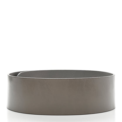 Gucci Calfskin Horsebit Wide Belt 80 32 Grey 2 of 6