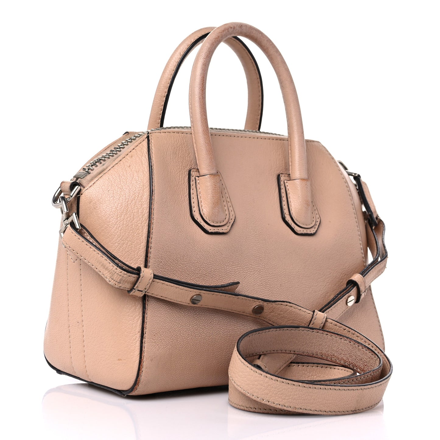Sugar Goatskin Mini Antigona Powder